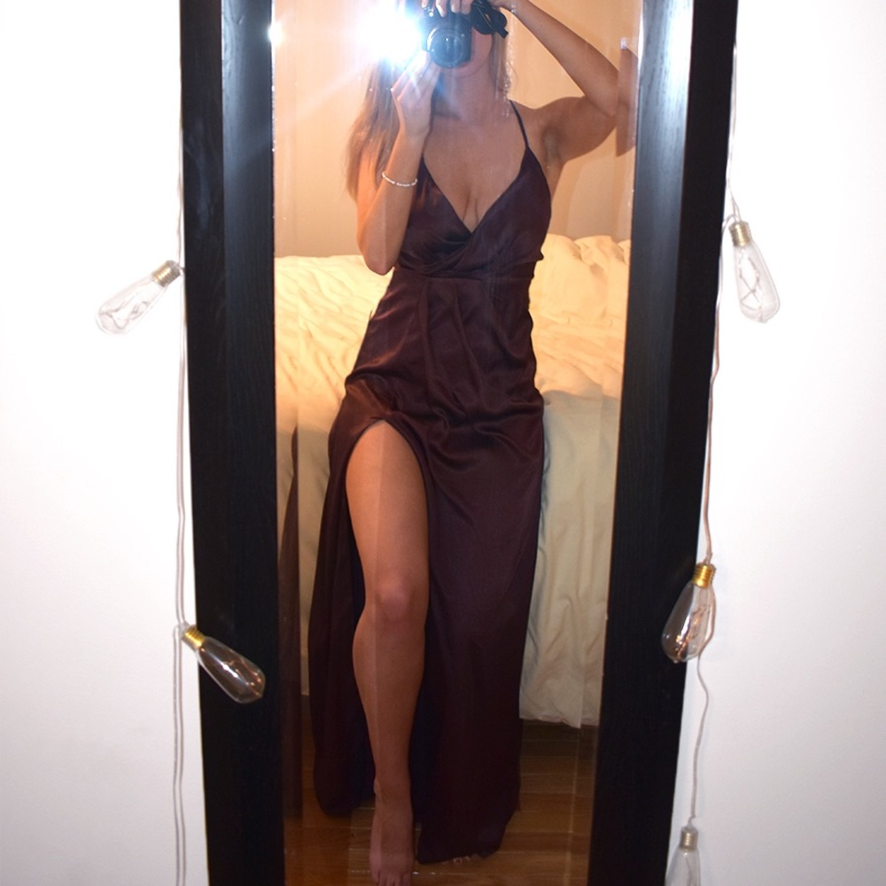 Maroon Maxi Dress